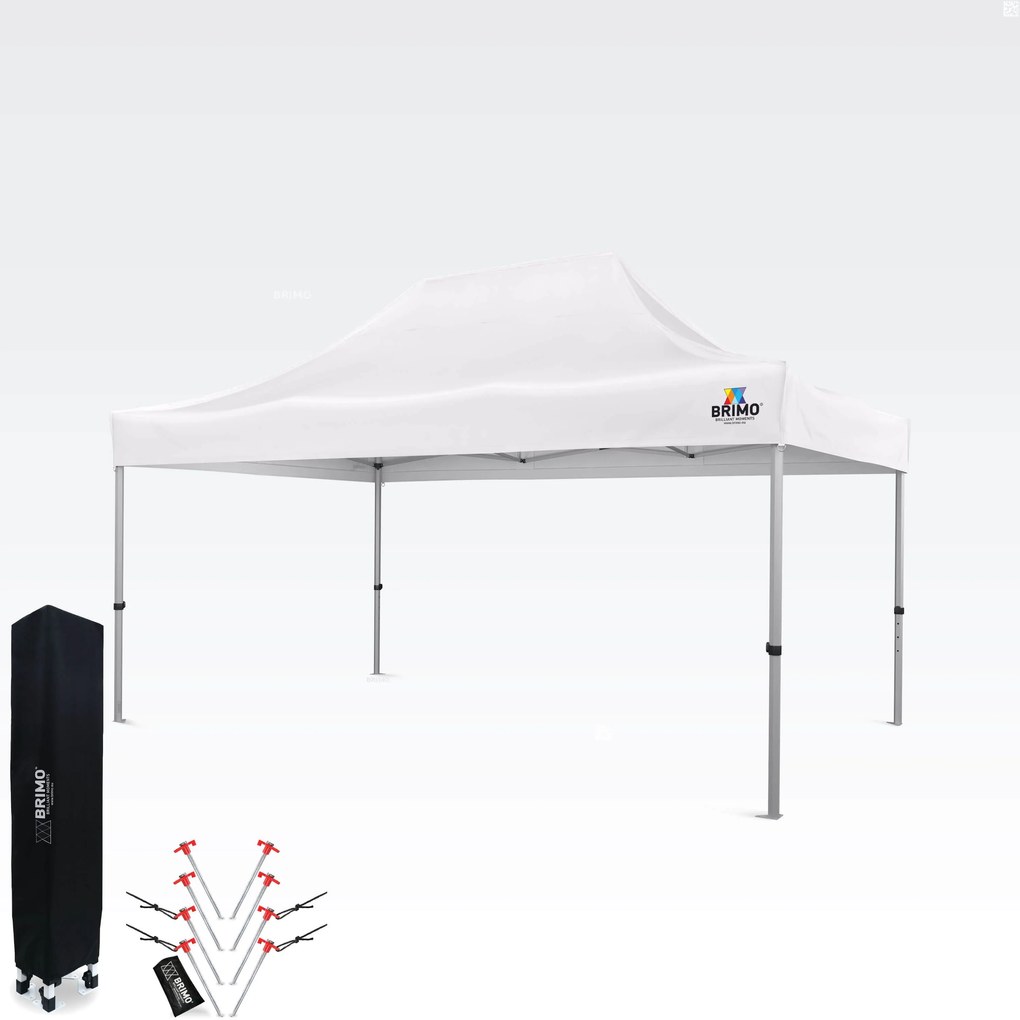 BRIMO Záhradný Párty Stan 3x4,5 m: Váš Kútik pre Relax a Oslavy - bez stien - Biela 36