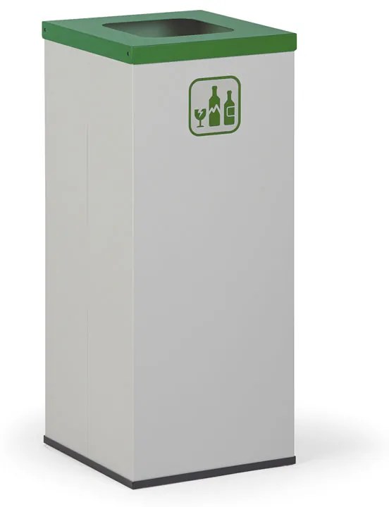 Alfa 3 Kôš na triedený odpad 50 l, stojan na odpadkové vrecia, sivá/zelená