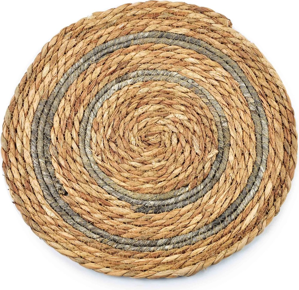Podložka na stůl z mořské trávy Bali II 38 cm hnědá/šedá