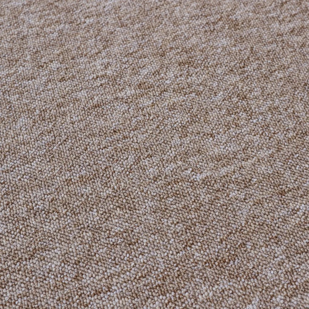 Metrážny koberec Balance 91 sv. hnedý, na mieru, šíře 4m, hnedá, filc, chodba / predsieň, Spoltex