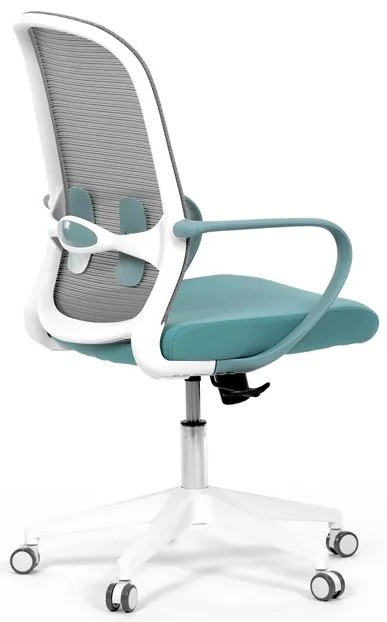 Autronic BONTEC Kancelárska stolička, hojdací mechanizmus, modrá látka, KA-S425 BLUE Farba: Šedá