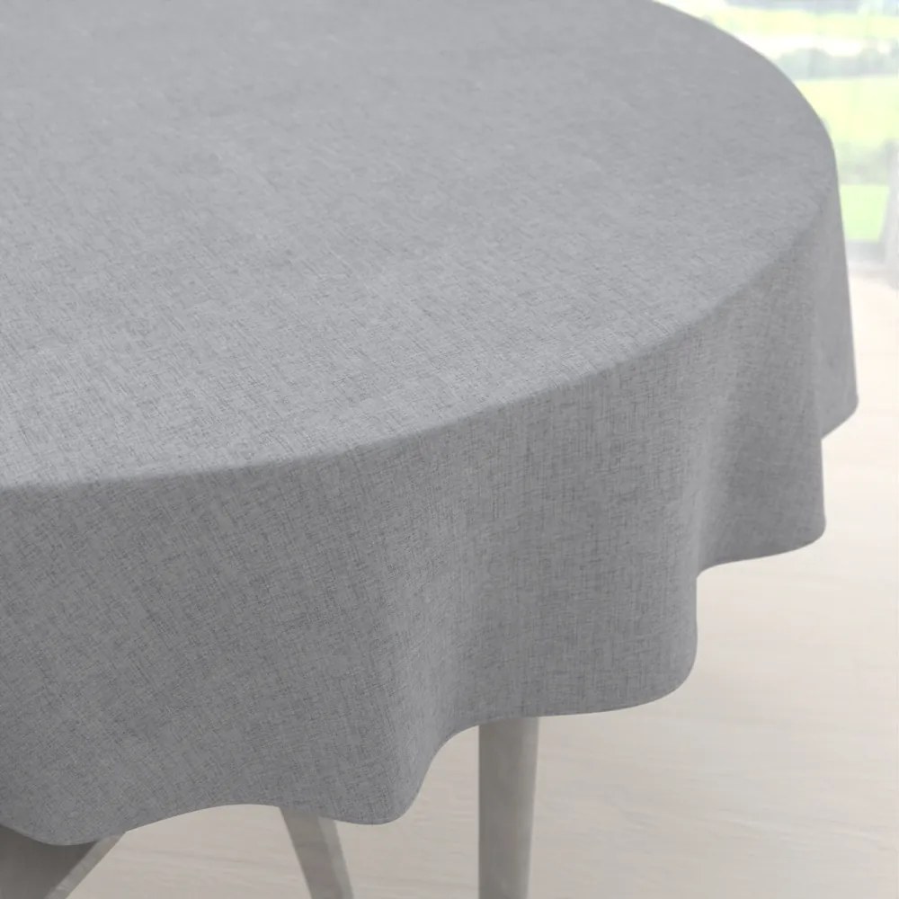 Biante Dekoračný okrúhly obrus BKW-208 Sivé žíhanie Ø 130 cm