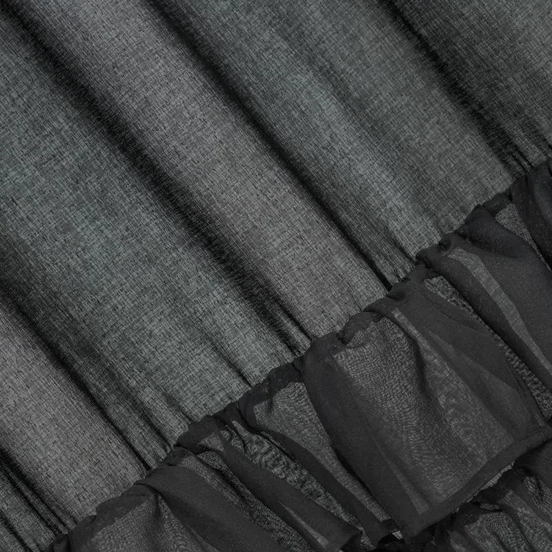 Dekorstudio Záclona s volánmi DOLLY 140x250cm čierna