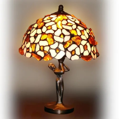 Lampa Tiffany jantarová 30*20Ø AMBER
