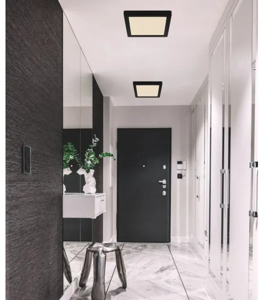 Globo 12380-18B - LED Stropné svietidlo LASSE LED/18W/230V 3000/4000/6500K čierna