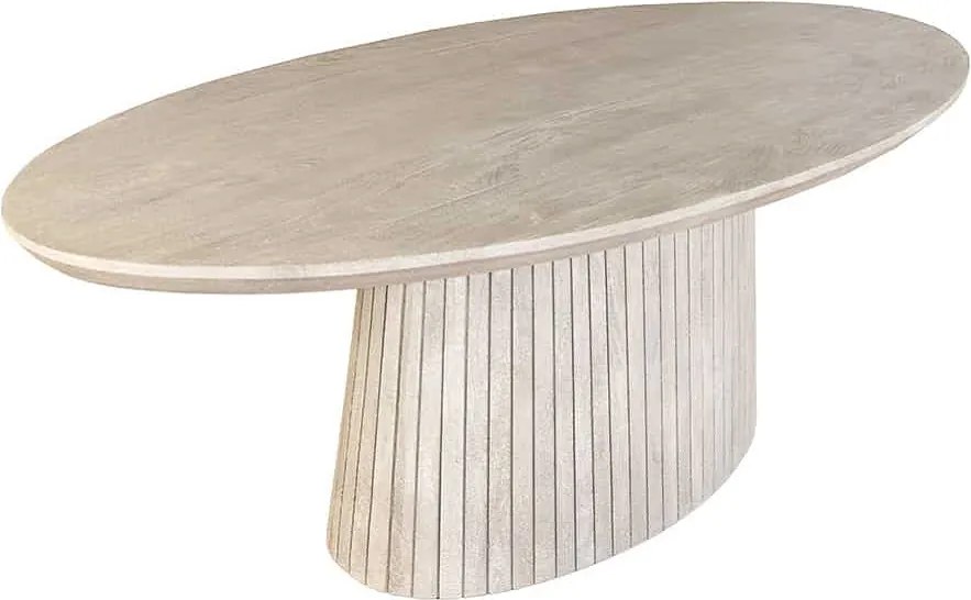 Oválny jedálenský stôl Movement 220 cm sivé mango
