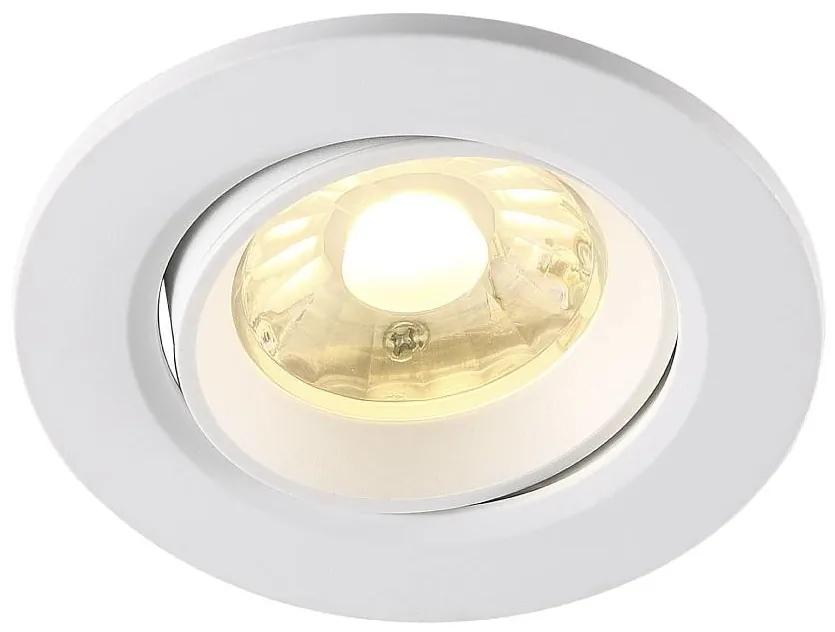 NORDLUX Kúpeľňové bodové svietidlo LED ROAR, 7 W, teplá biela, 8,5 cm, biele