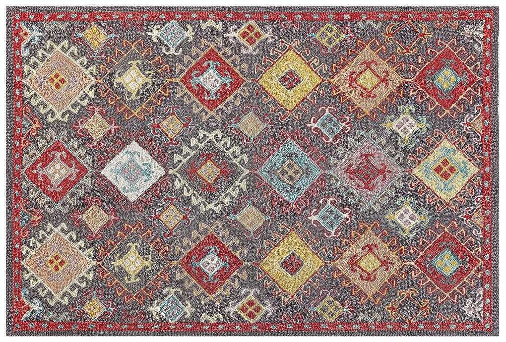 Vlnený koberec 140 x 200 cm viacfarebný FINIKE Beliani