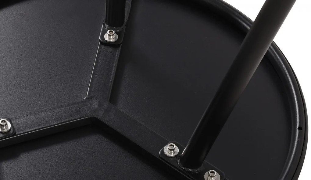 Konferenčný stolík Berea - v40 x Ø50 cm - Čierna