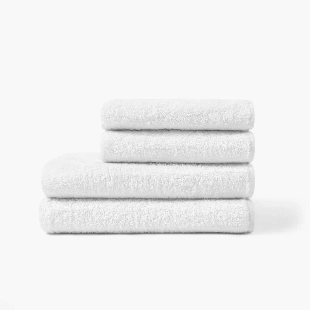 Goldea hotelový froté uterák / osuška bez bordúry - 400g/m2 - biely 50 x 100 cm