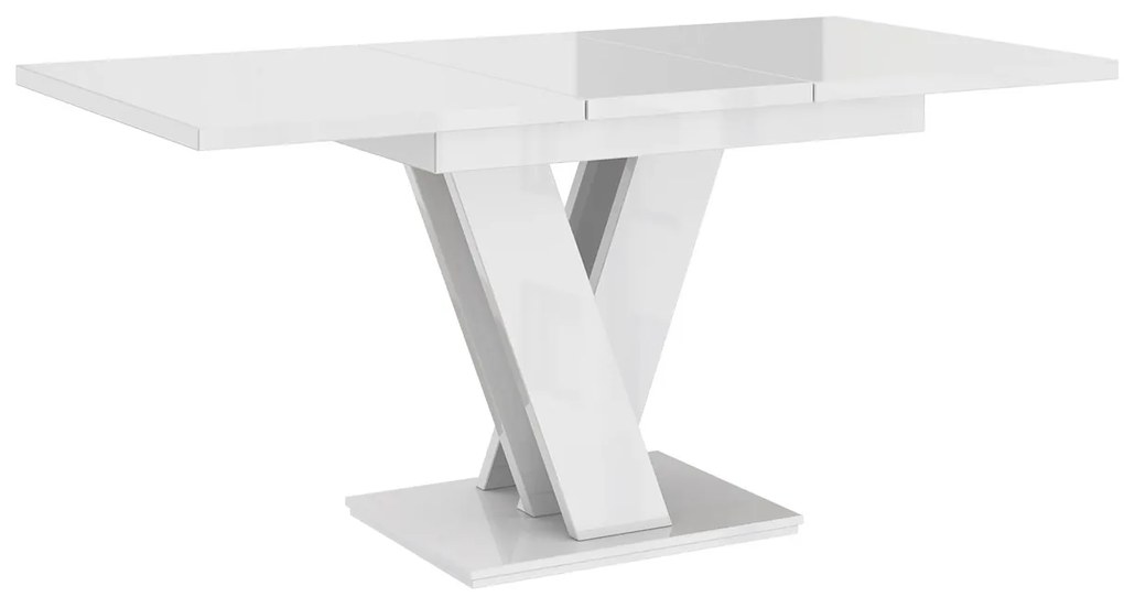 Rozkladací stôl Hildaria (biela + betón). Vlastná spoľahlivá doprava až k Vám domov. 1053925