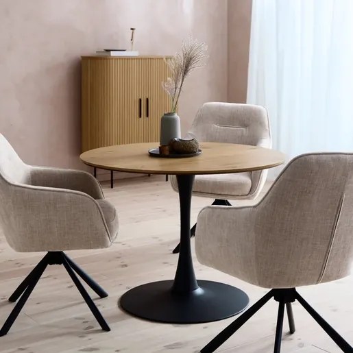 Jedálenský stôl Unique Furniture CESURA 100x100 cm hnedý dřevo 53190000