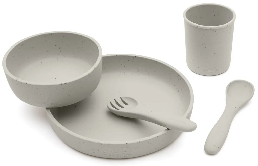 Jedálenská sada 5-dielna Platinum Silicone Sand