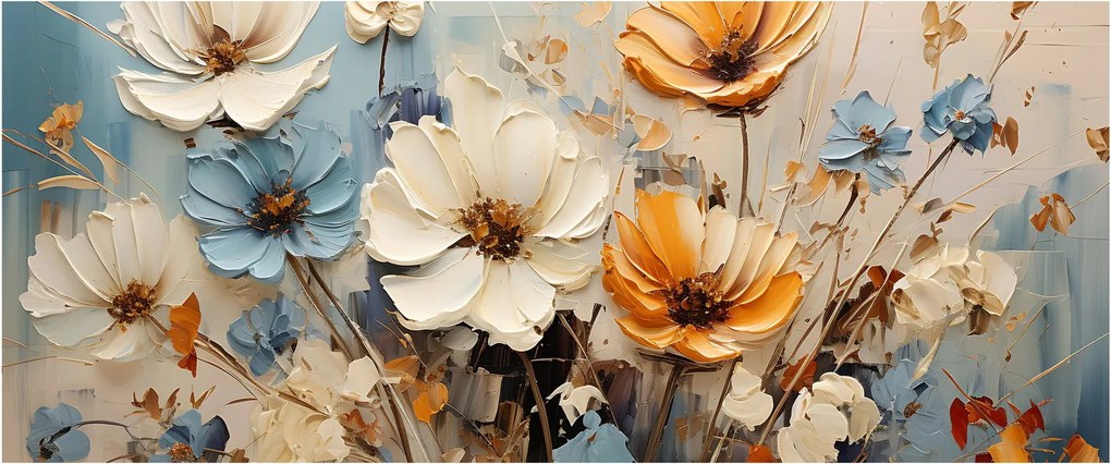 Obraz - Kytica, maľba (120x50 cm)