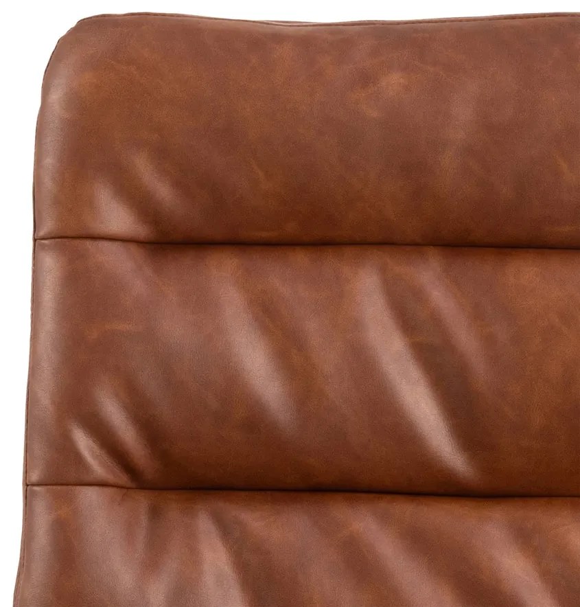 Otočná jedálenská stolička Dean brandy/čierna