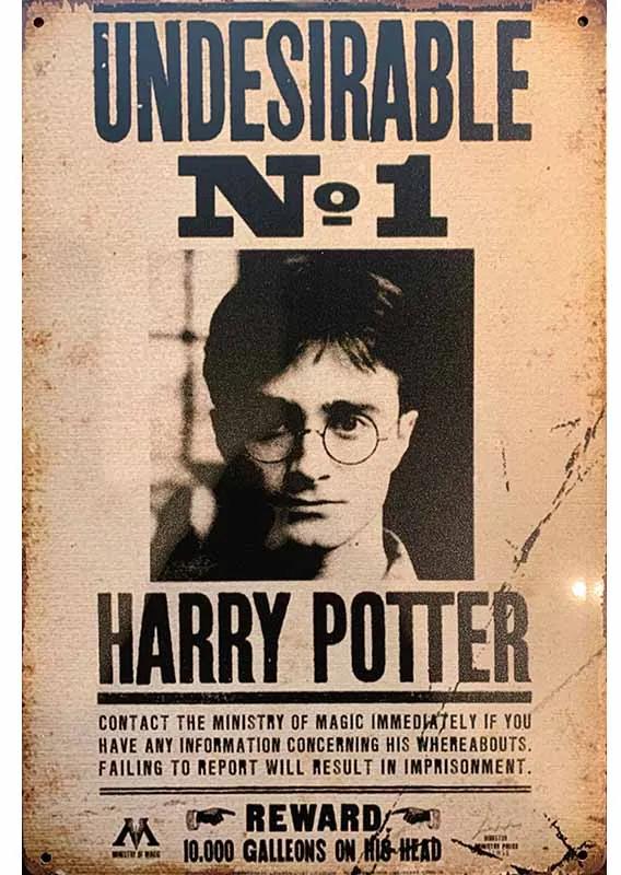 Ceduľa Undesirable Harry Potter