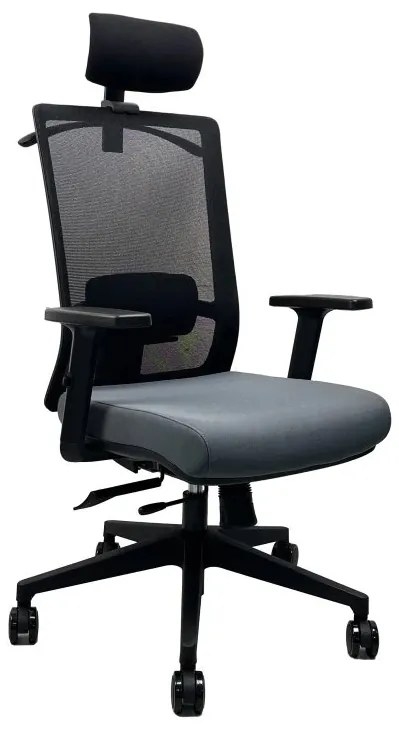 Kancelárska ergonomická stolička DVIS — látka, sieť, viac farieb Antracit