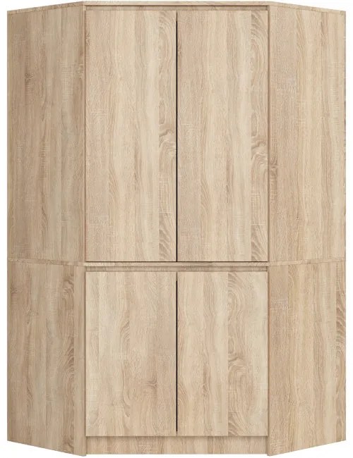Rohová skriňa S100 4D CLP dub sonoma
