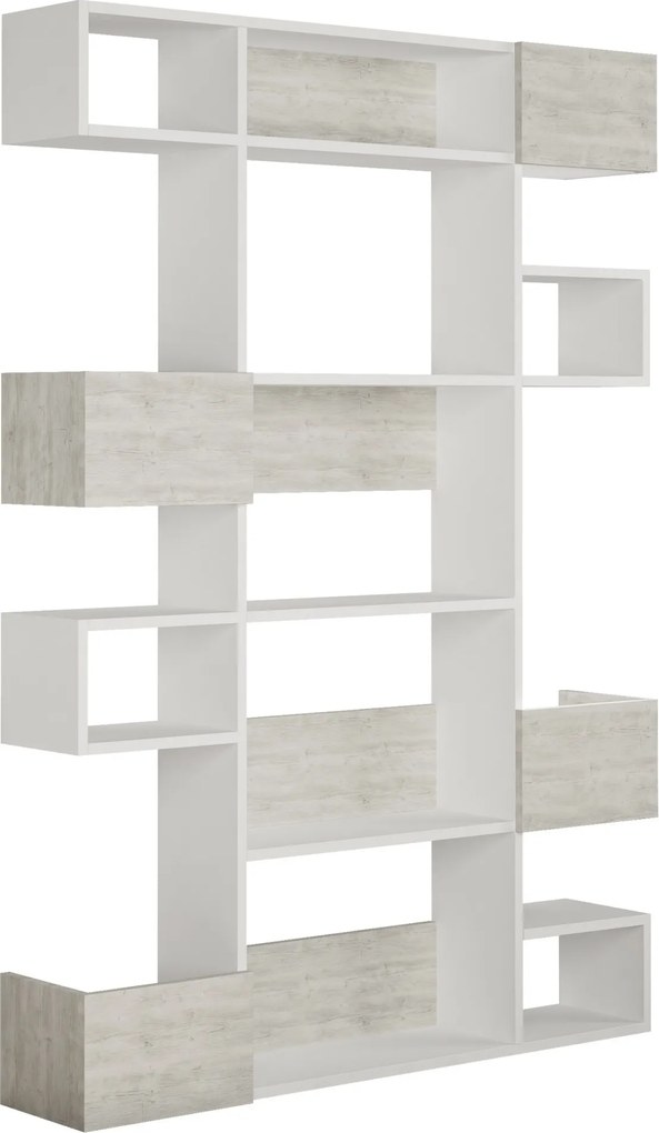 Knižnica Houseland Niho biela/borovica nórska