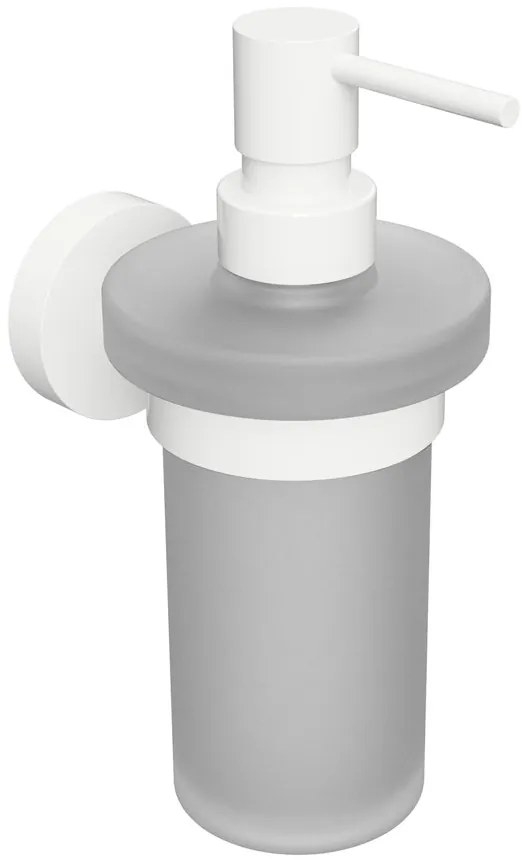 Sapho Sapho, X-ROUND WHITE dávkovač mydla, mliečne sklo, 230ml, biela, XR101W