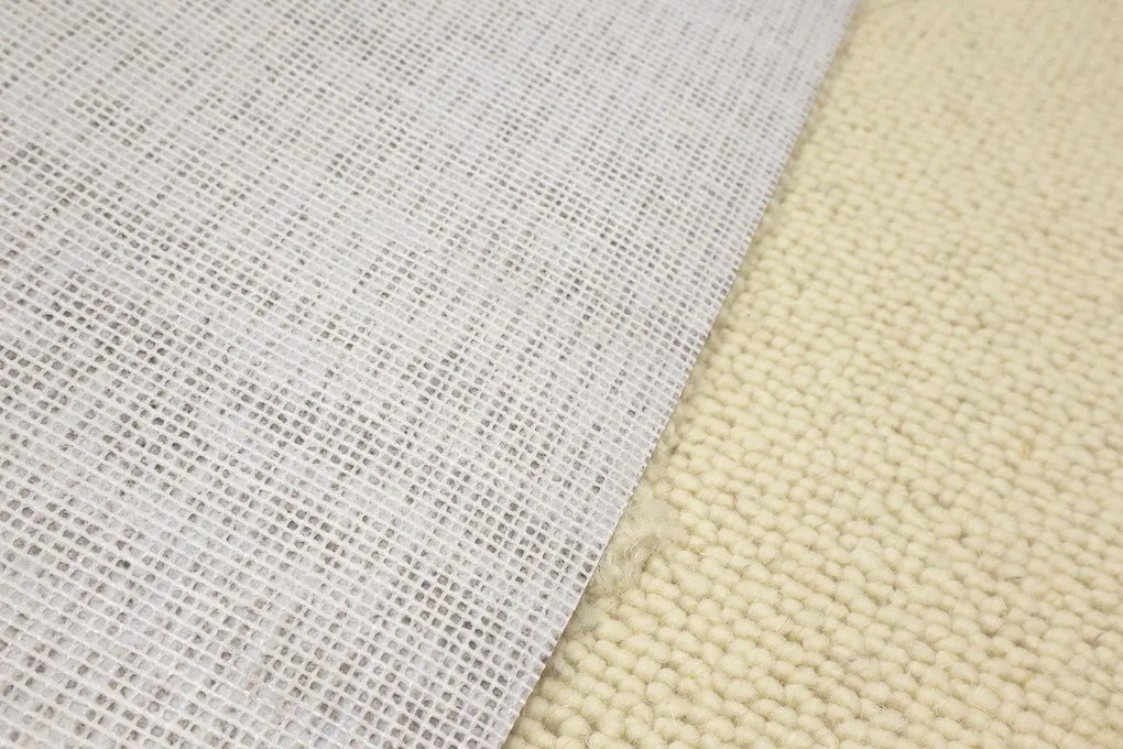 Avanti, Koberec metráž Alfawool 86 biely, na mieru, šíře 4m,5m, béžová, ab (mriežka), obývacia izba