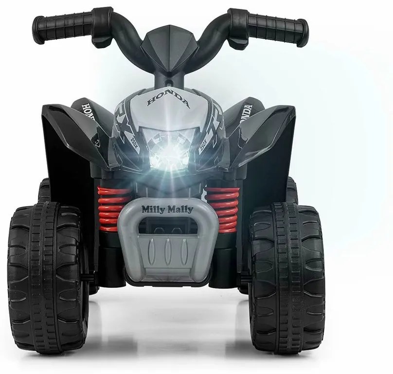 Milly Mally Detská elektrická štvorkolka Honda ATV, čierna