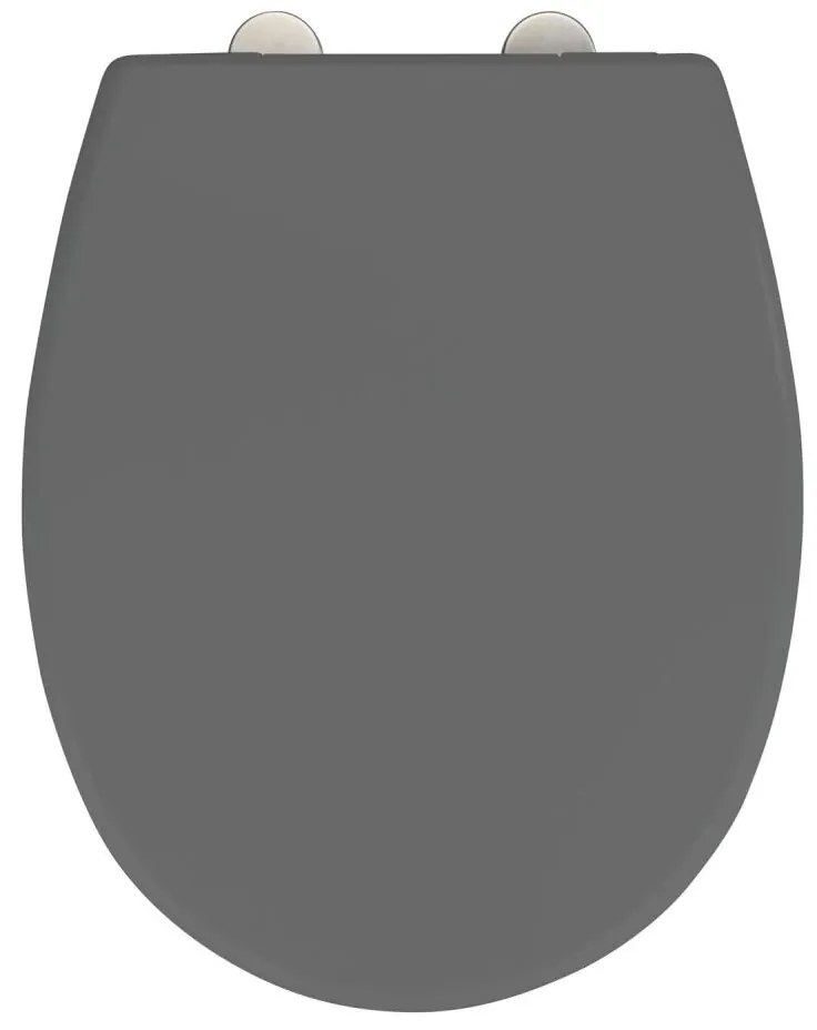 WENKO 24572100-WC sedátko VORNO NEO 46x37 cm sivá/strieborná