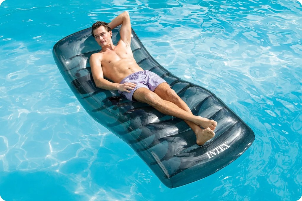 Nafukovací matrac na plávanie Black 191x99cm INTEX