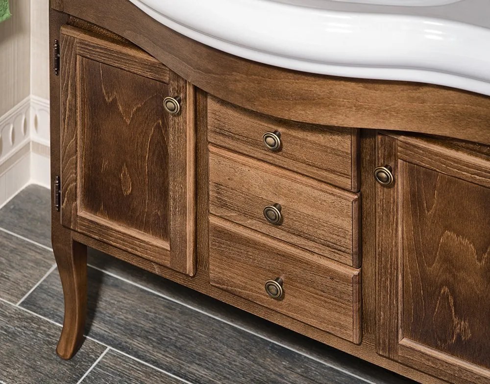 Sapho Sapho, RETRO umývadlová skrinka 89x80x48cm, buk, 1620