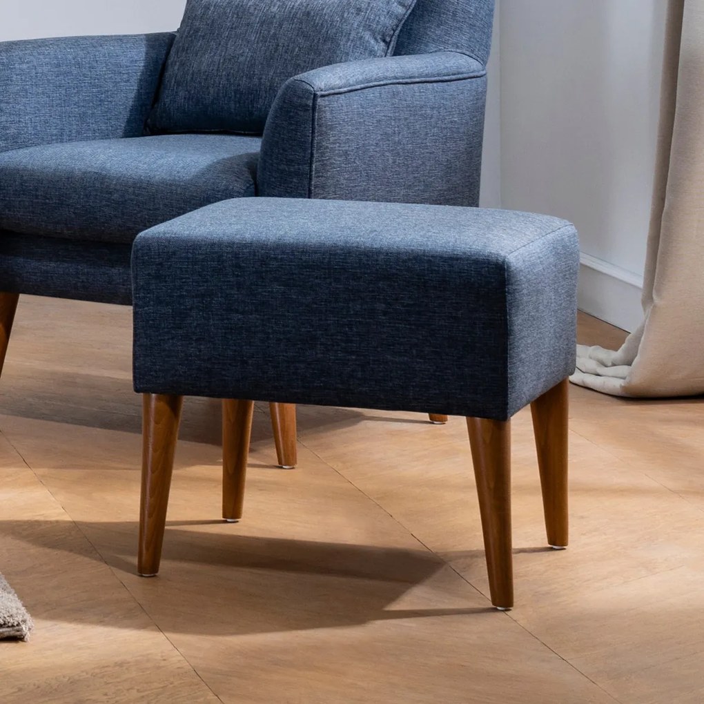 Taburet Zeni Puf Dark Blue