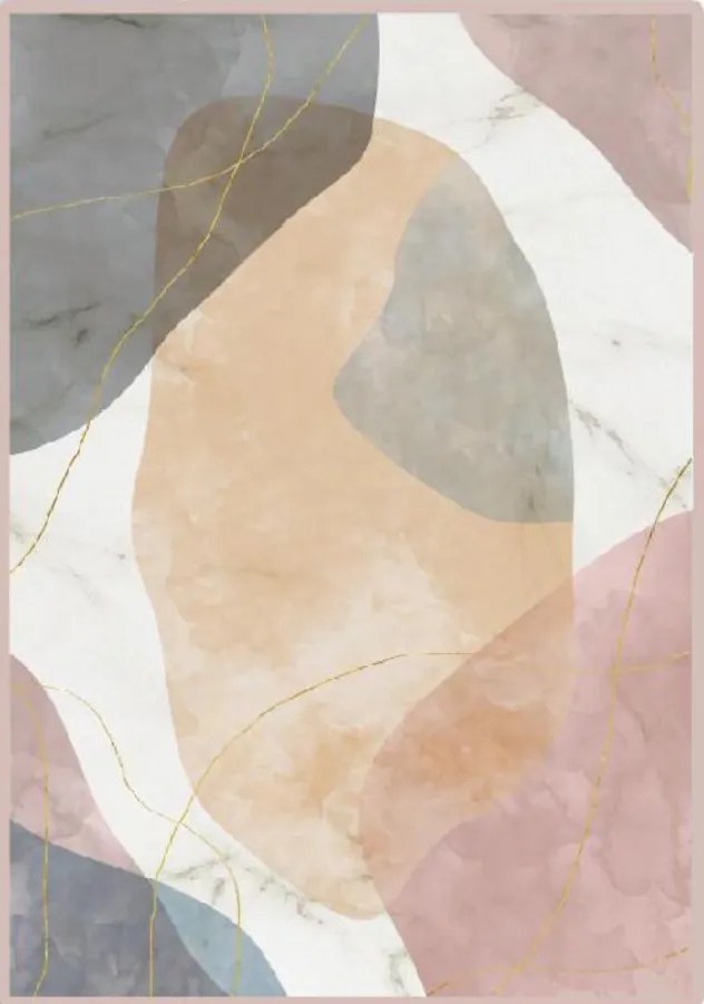 TA Koberec C-004 FLANEL S POTLAČOU Rozmer: 140x200 cm