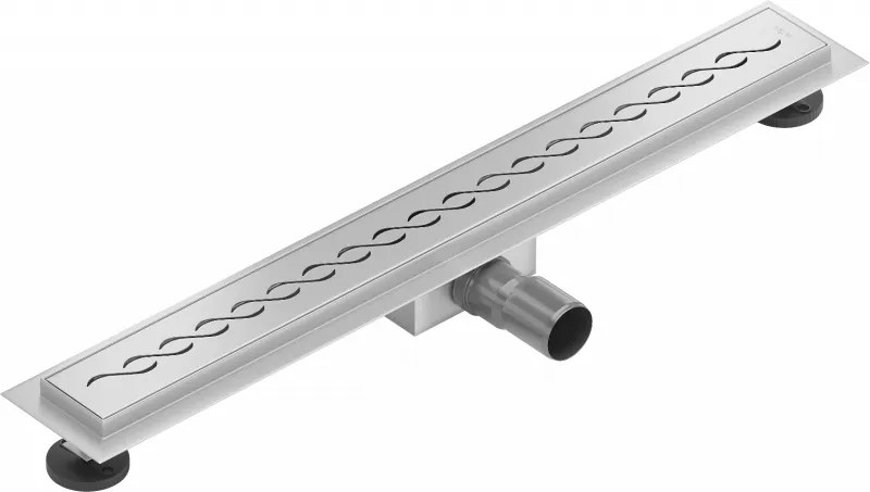 Mexen Flat nerezový sprchový žľab 50 cm vzor M18, 1023050-15