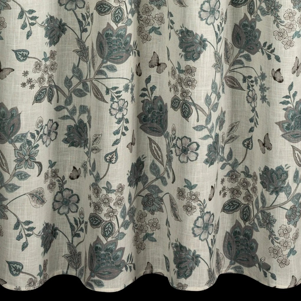 ZÁVES NA KRÚŽKOCH TALI 140X250 CM VZOROVANÁ