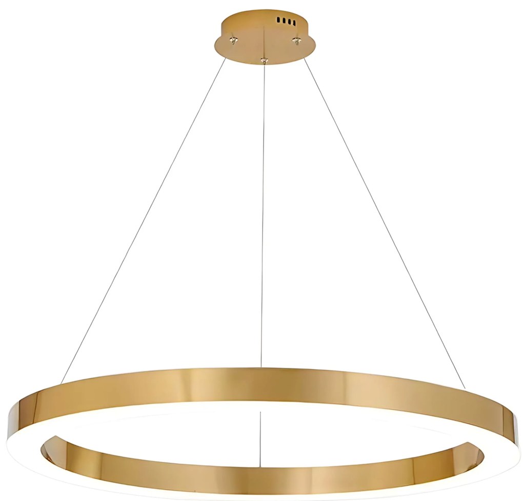 Toolight Toolight, LED stropné osvetlenie 60cm, 60W, 3000K, LHJ051-CP1 C, zlatá matná, OSW-50025