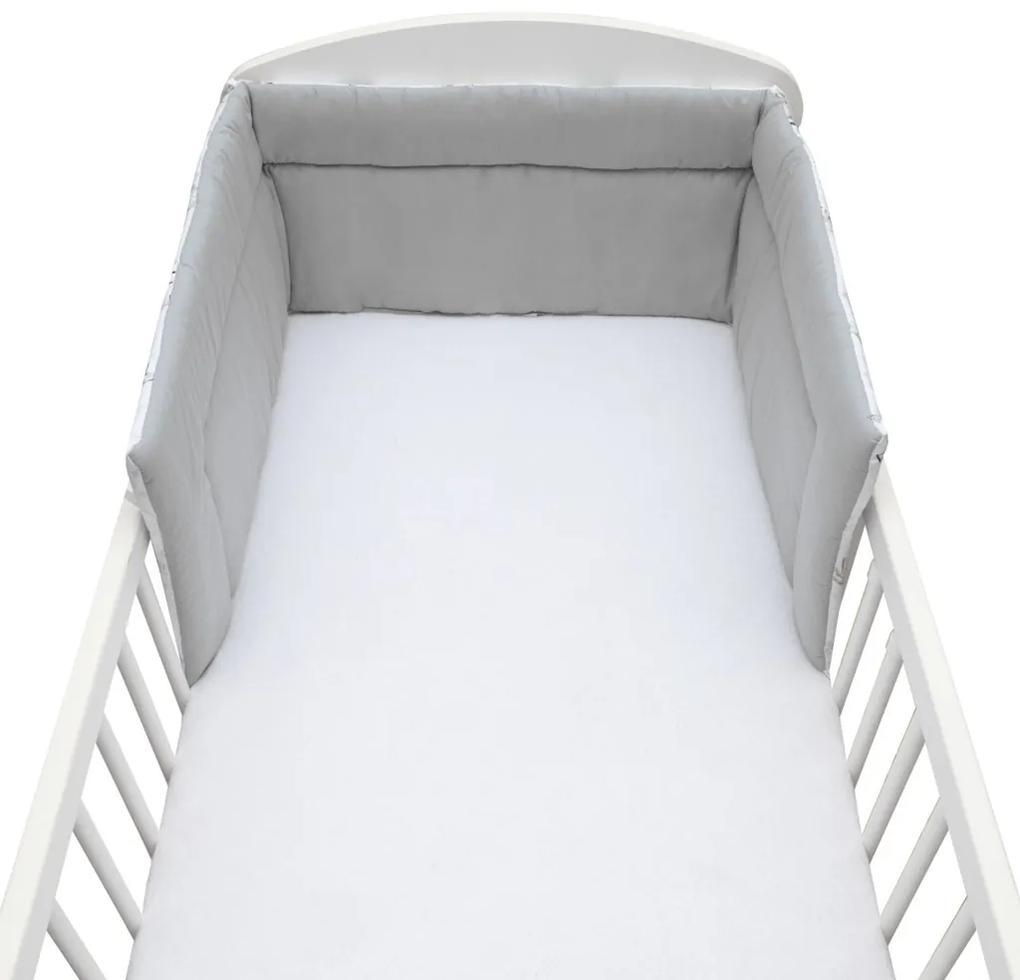 3-dielne posteľné obliečky New Baby 90/120 cm Srnček sivé