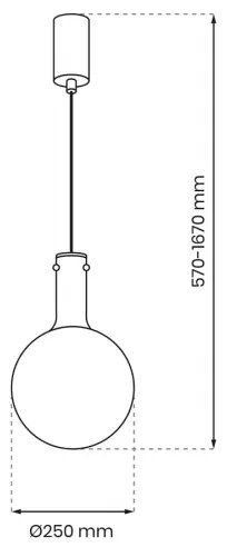 Luster na lanku TORONTO 1xGU10/8W/230V chróm