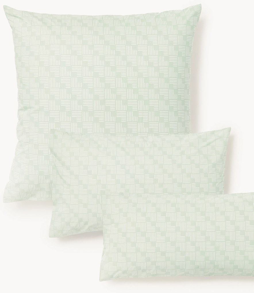 Bavlnená obliečka na vankúš s geometrickou potlačou Inki