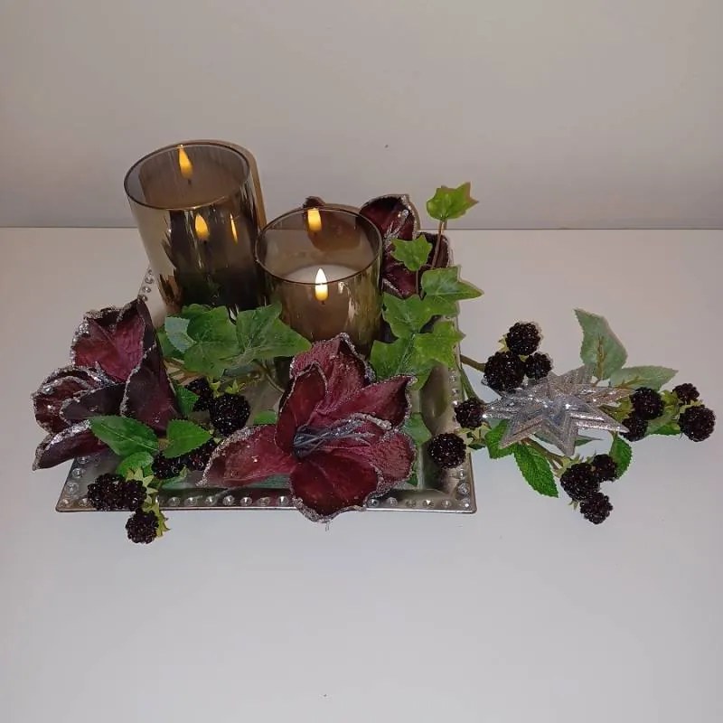 DECOLED Hvězda, prům. 10,5 cm, stříbrná