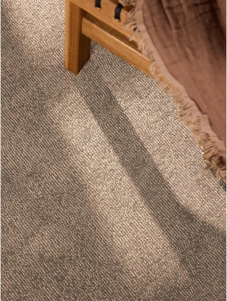 Béžový ručne tkaný okrúhly koberec s prímesou vlny ø 160 cm Kari Organic – Villeroy&Boch