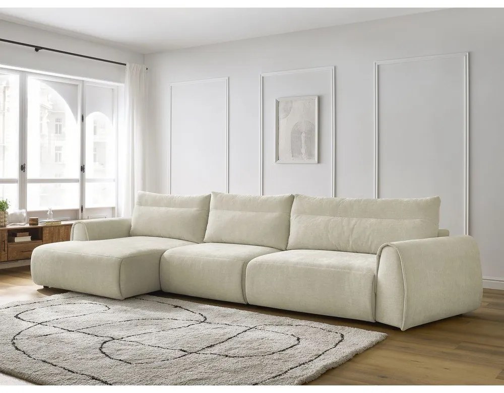 Béžová rohová pohovka Aden – Bobochic Paris