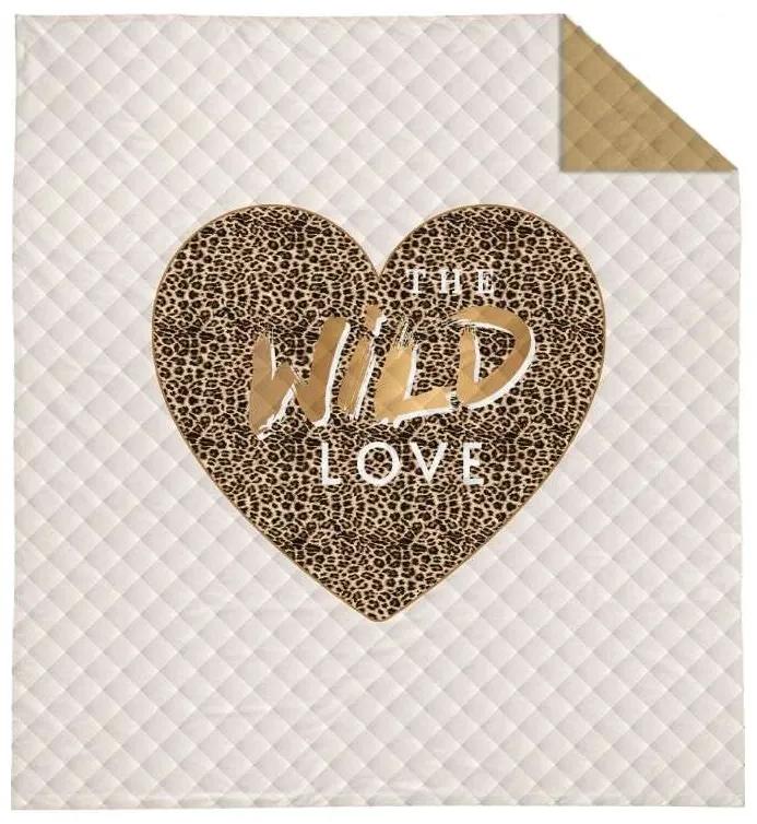 DETEXPOL Prehoz na posteľ Wild Love  Polyester, 220/240 cm