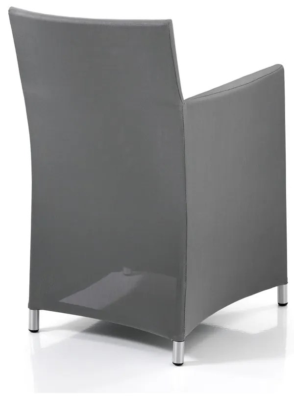 Sivá kovová záhradná stolička Bali - Tomasucci