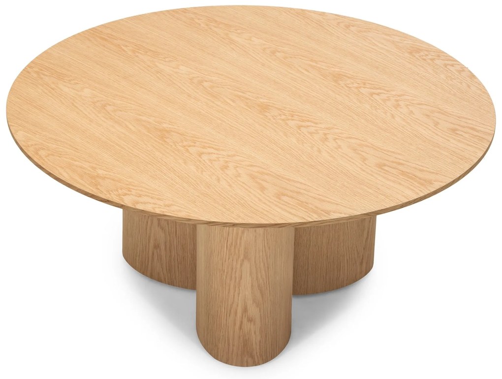 Kulatý konferenční stolek Torino 100 cm dub přírodní