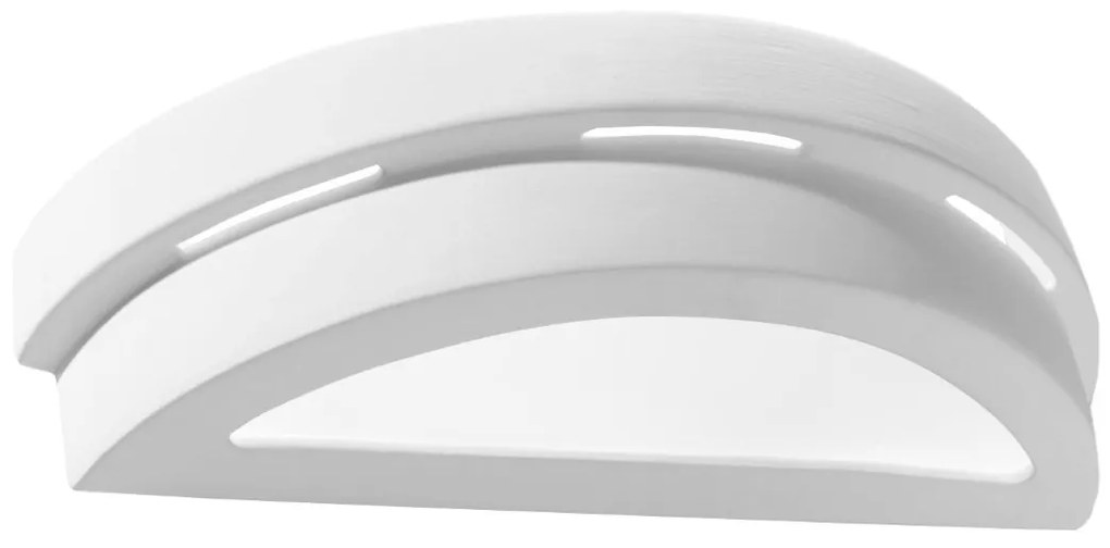 Nástenné svietidlo Helios, 1x biele keramické tienidlo