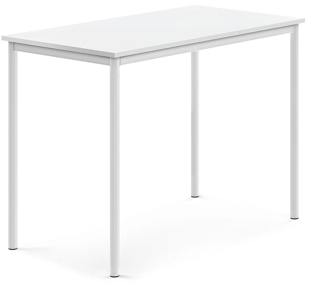 Stôl BORÅS, 1200x700x900 mm, laminát - biela, biela