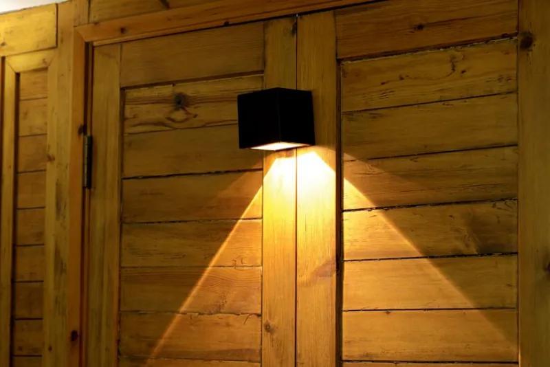 Solárna lampa na stenu 10x10x10cm Strend Pro