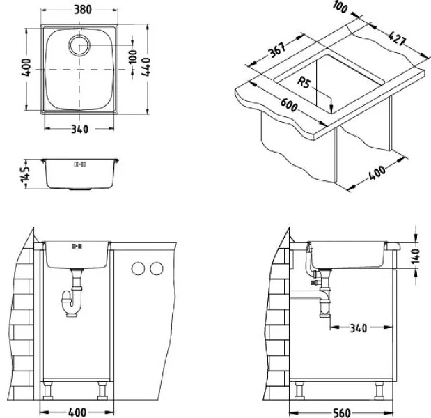 ALVEUS CZ BASIC 10, 380x400 FI 114 - F