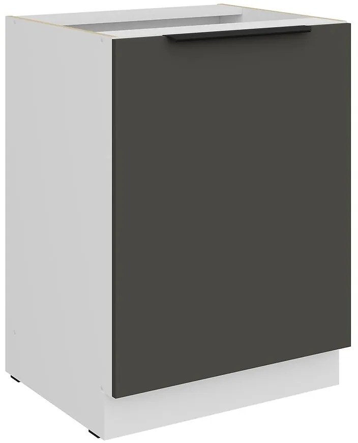 Kuchynská skrinka Aria-Gr/Wh Anti Fingerprint 60d 1f Bb