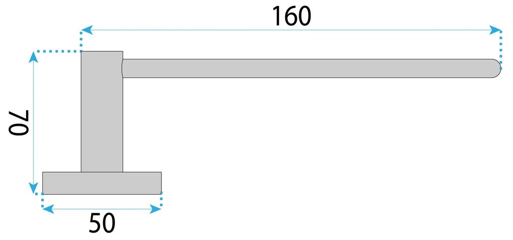 Rea Leo, držiak na toaletný papier, chrómová, REA-88062