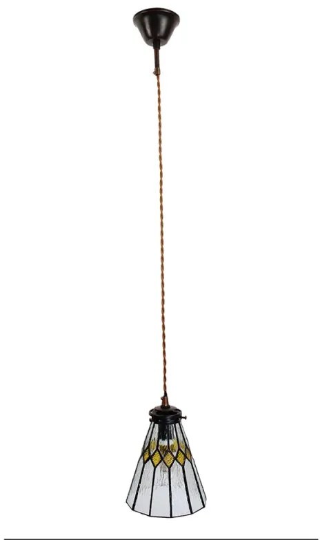 Stropná tiffany lampa vitráž Ø15*115